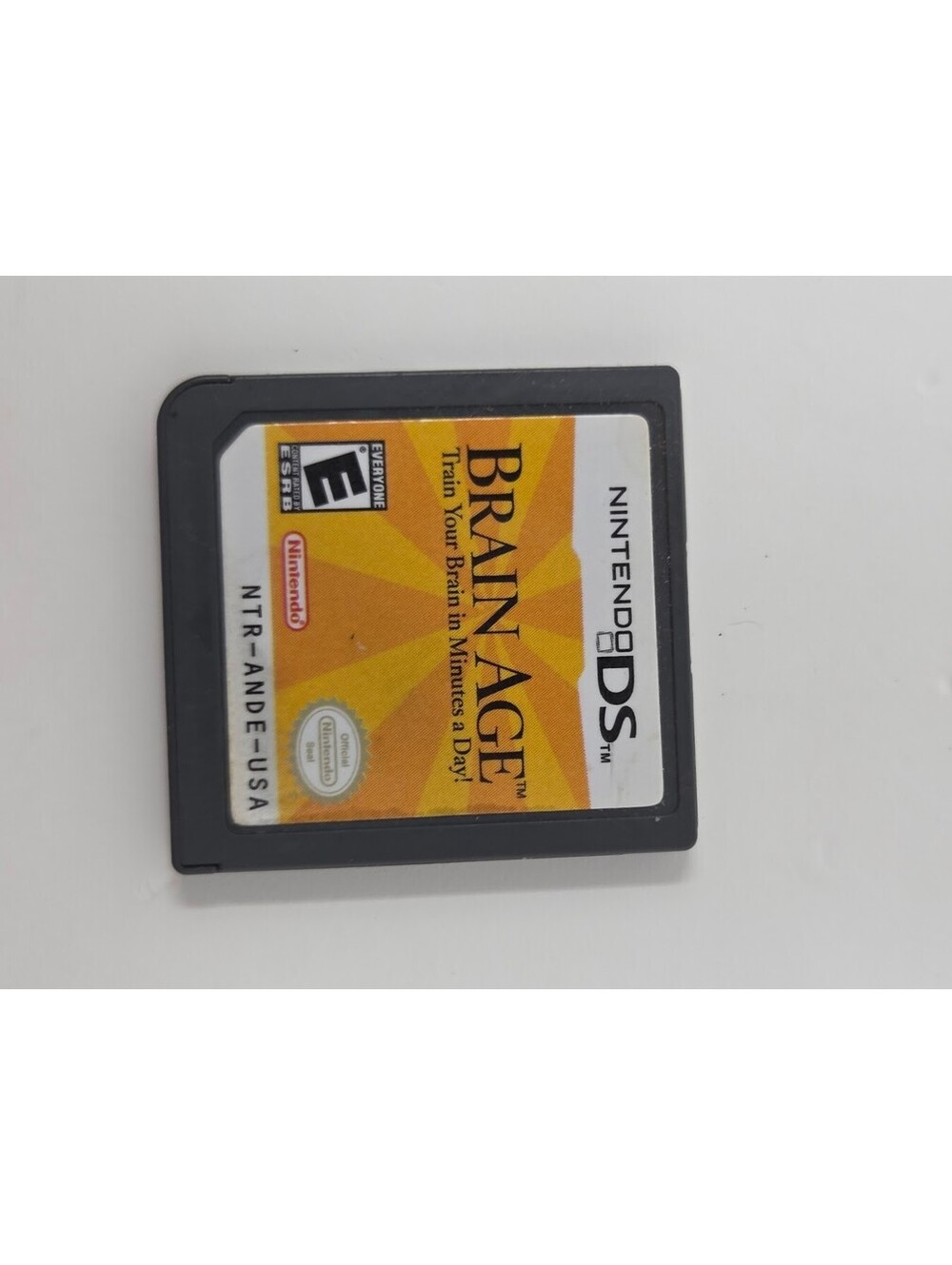 Brain Age Nintendo DS Game Cartridge NTR-005 Train Your Brain Minutes Day